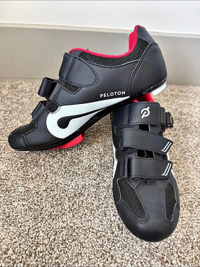 Peloton Original Cycling Shoes Black & Red EU 41